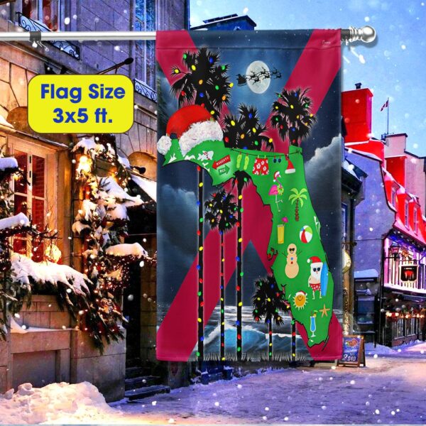 Florida Christmas Palm Tree Flag - LNT805F - Image 6