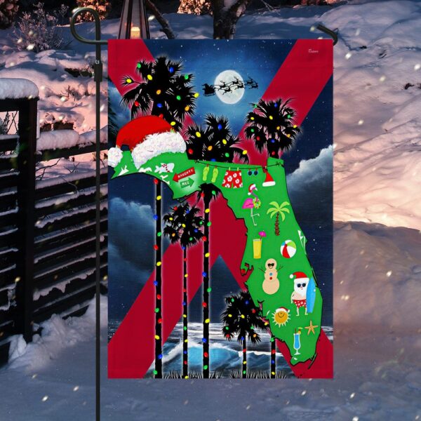 Florida Christmas Palm Tree Flag - LNT805F - Image 5