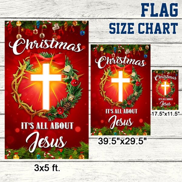 Jesus Christmas Wreath Flag: Crown of Thorns Holiday Decor TQN763F - Image 7