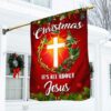 Jesus Christmas Wreath Flag: Crown of Thorns Holiday Decor TQN763F
