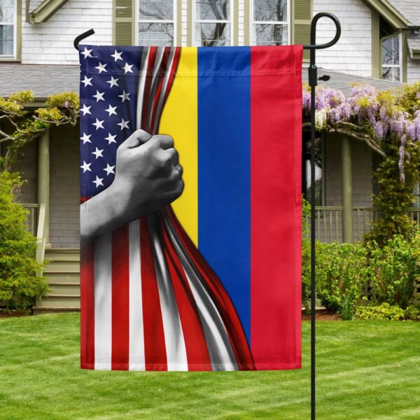 Colombian American Flag T-Shirt: TQN968F - Image 3