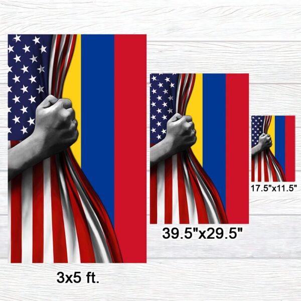 Colombian American Flag T-Shirt: TQN968F - Image 7