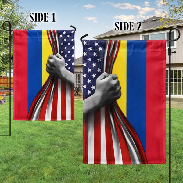 Colombian American Flag T-Shirt: TQN968F - Image 5