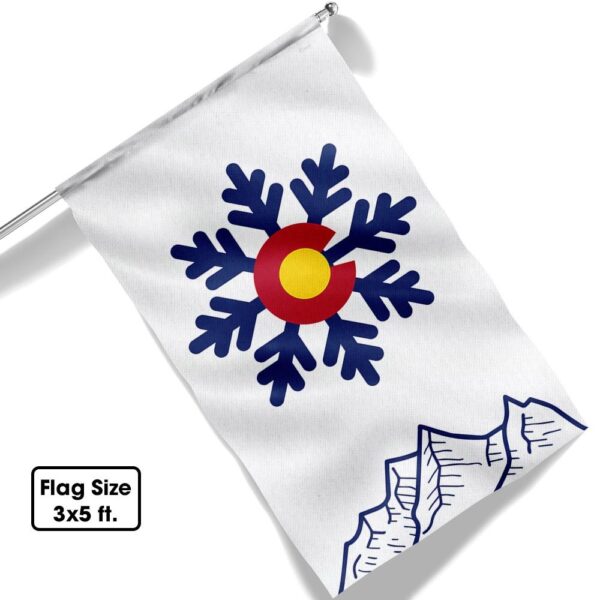 Colorado Christmas Snowflake Flag - LNT835F - Image 6
