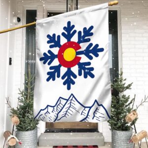 Colorado Christmas Snowflake Flag - LNT835F