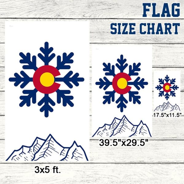 Colorado Christmas Snowflake Flag - LNT835F - Image 7