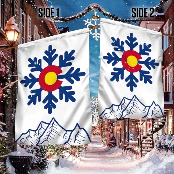 Colorado Christmas Snowflake Flag - LNT835F - Image 2