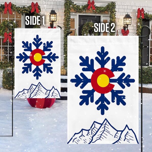 Colorado Christmas Snowflake Flag - LNT835F - Image 4