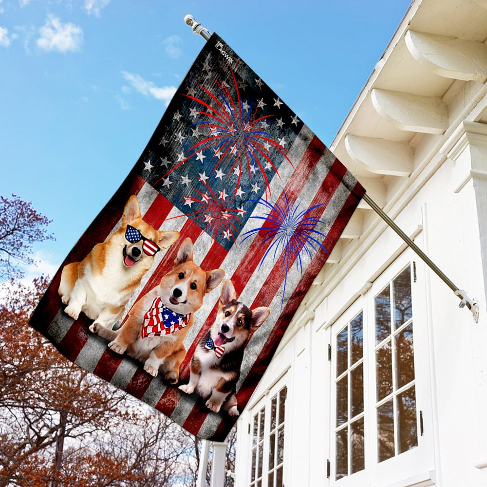 Corgi 4th of July Outfit: Patriotic Dog Clothes THN2188F - Image 2