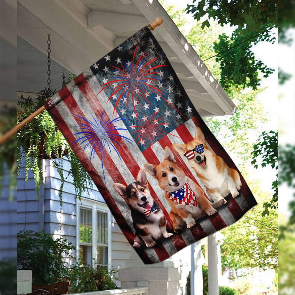 Corgi 4th of July Outfit: Patriotic Dog Clothes THN2188F - Image 3