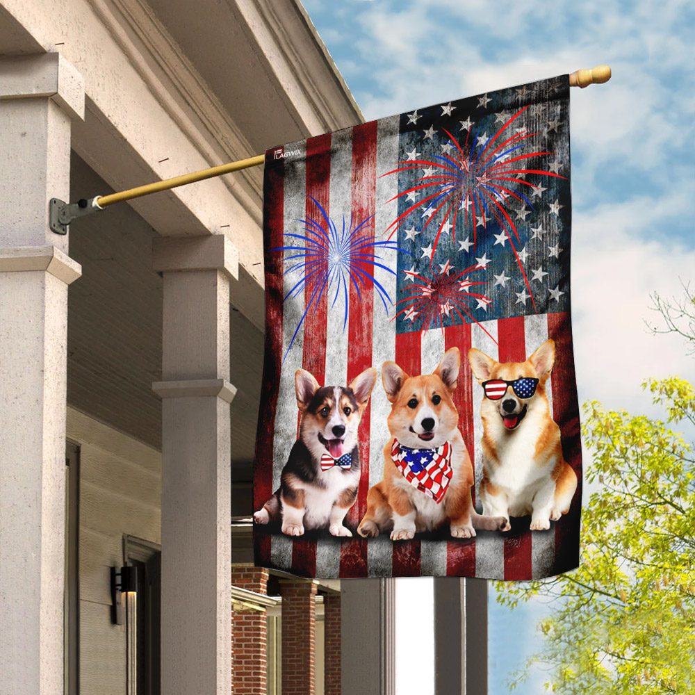 Corgi 4th of July Outfit: Patriotic Dog Clothes THN2188F