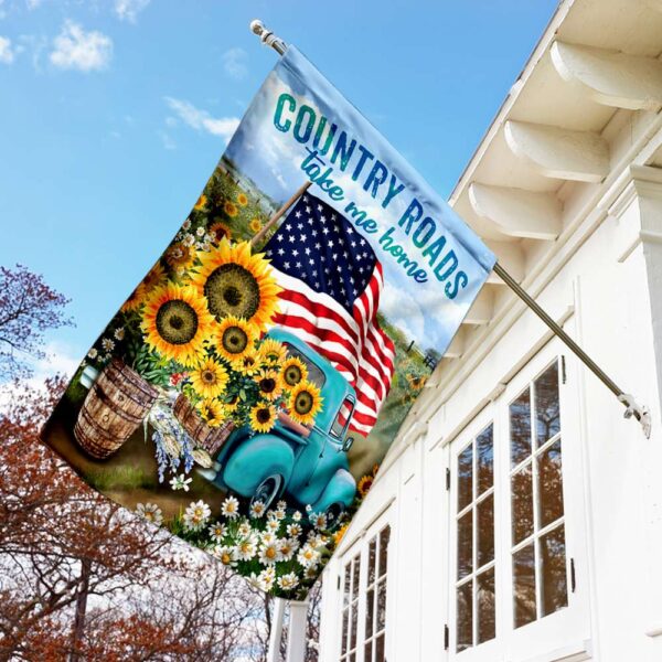 Country Roads Flag PSL128F: Rustic Americana Outdoor Decor - Image 7