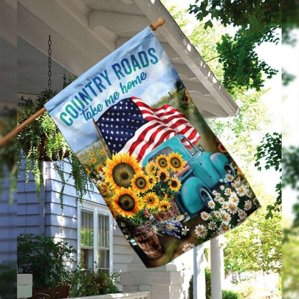 Country Roads Flag PSL128F: Rustic Americana Outdoor Decor - Image 8
