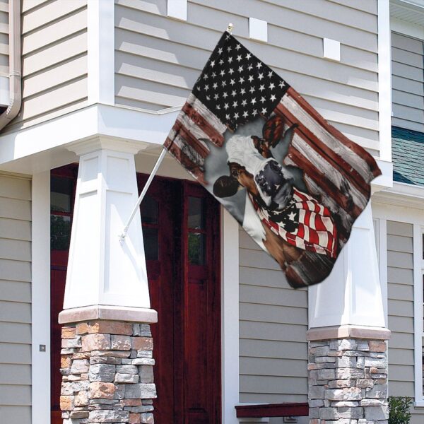 American Cow Cattle Farm Flag THN2207F: Patriotic Farm Decor - Image 4