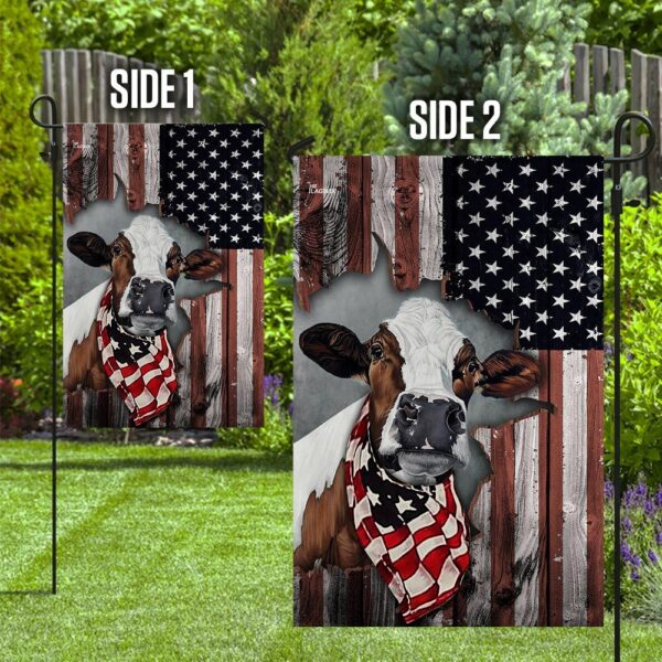 American Cow Cattle Farm Flag THN2207F: Patriotic Farm Decor - Image 10