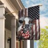 American Cow Cattle Farm Flag THN2207F: Patriotic Farm Decor