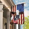Happy 4th of July Cow Cattle Decor: US Flag THB2206F
