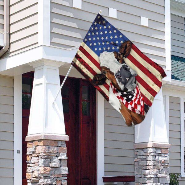 Happy 4th of July Cow Cattle Decor: US Flag THB2206F - Image 4