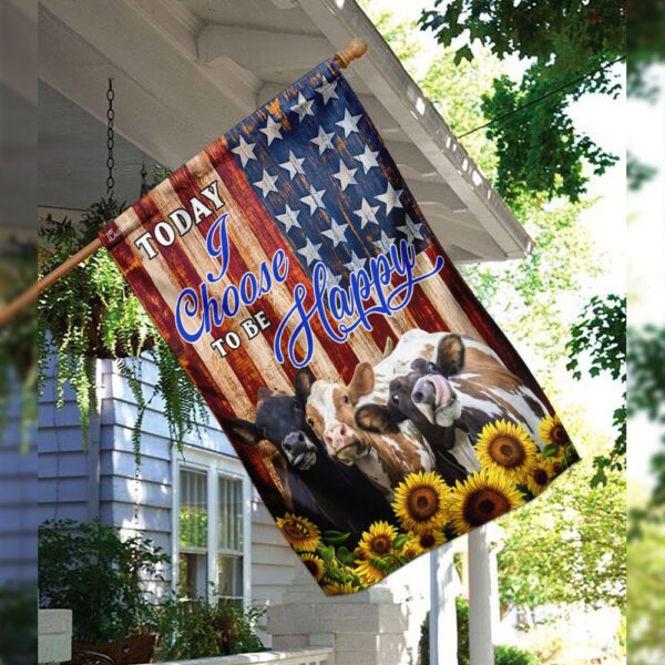 Cow Sunflower Happy Flag THN2023F: Today I Choose Happy - Image 3