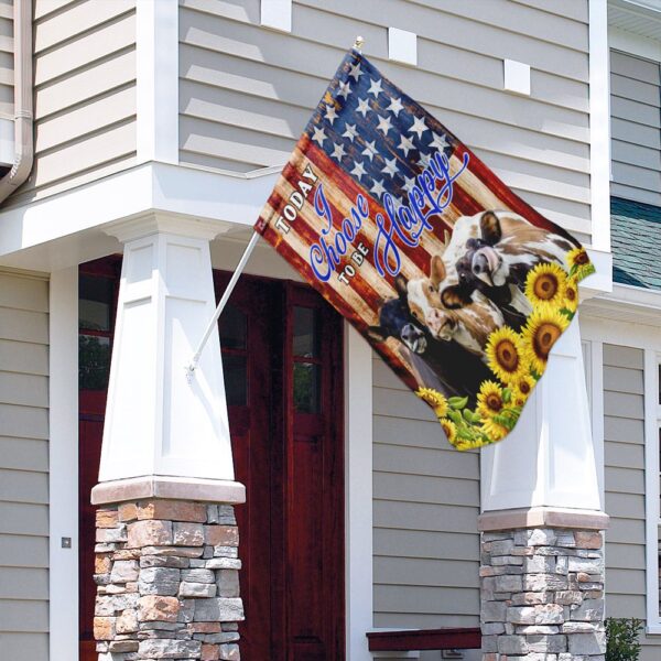 Cow Sunflower Happy Flag THN2023F: Today I Choose Happy - Image 4