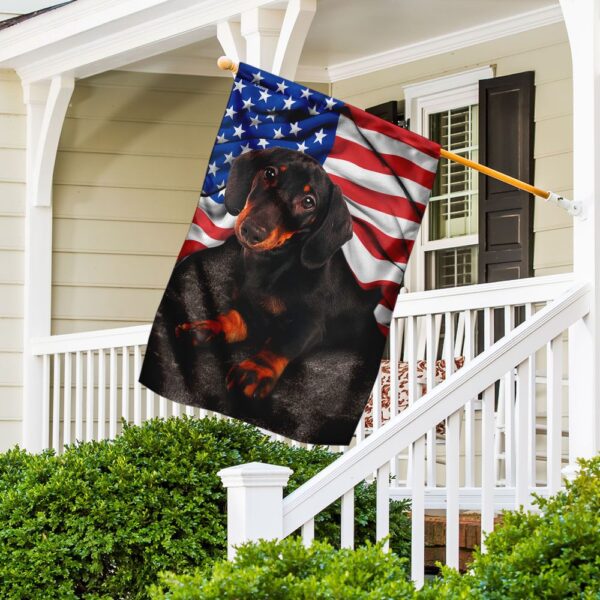 Dachshund American Flag Patriotic Dog Apparel - Image 5