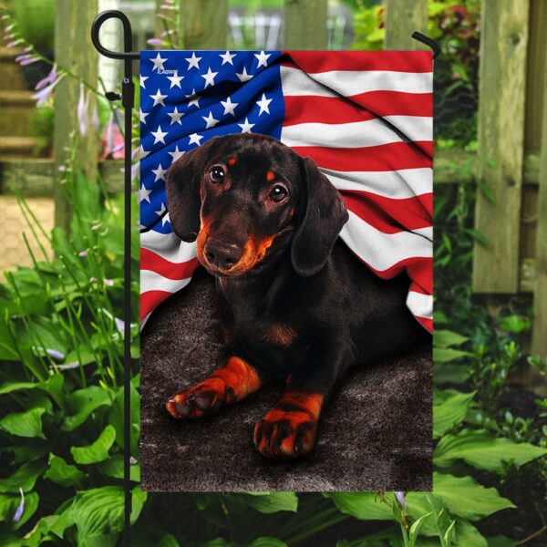 Dachshund American Flag Patriotic Dog Apparel - Image 7