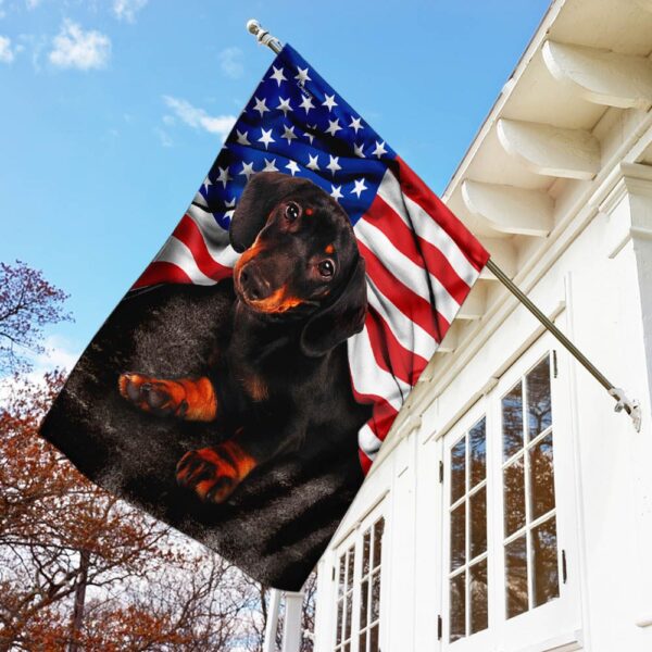Dachshund American Flag Patriotic Dog Apparel - Image 3