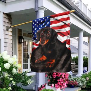Dachshund American Flag Patriotic Dog Apparel