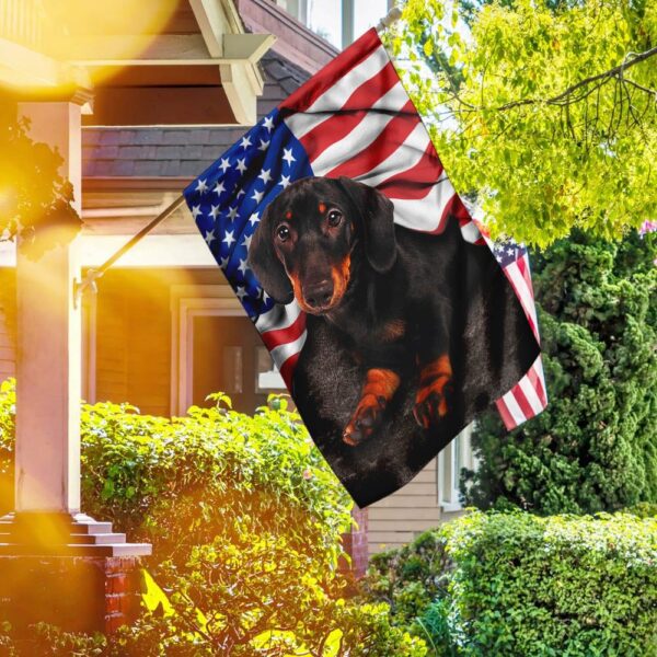 Dachshund American Flag Patriotic Dog Apparel - Image 2