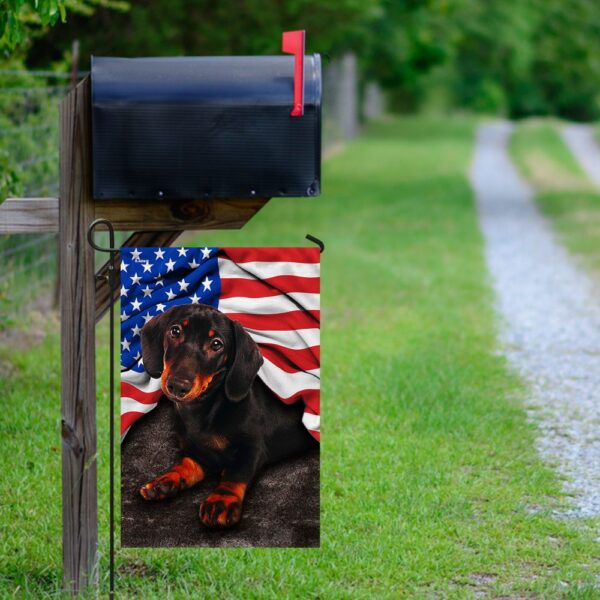 Dachshund American Flag Patriotic Dog Apparel - Image 9