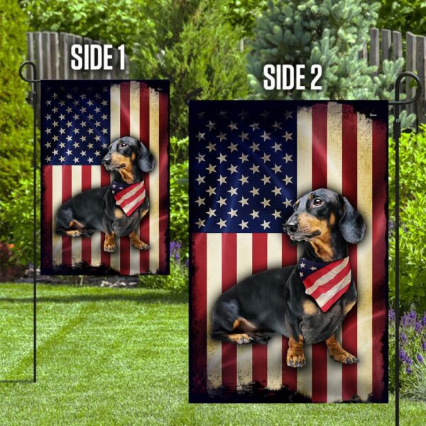 Dachshund American Flag Shirt: PSL213F Patriotic Dog Apparel - Image 5