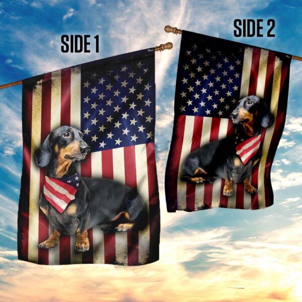 Dachshund American Flag Shirt: PSL213F Patriotic Dog Apparel - Image 10