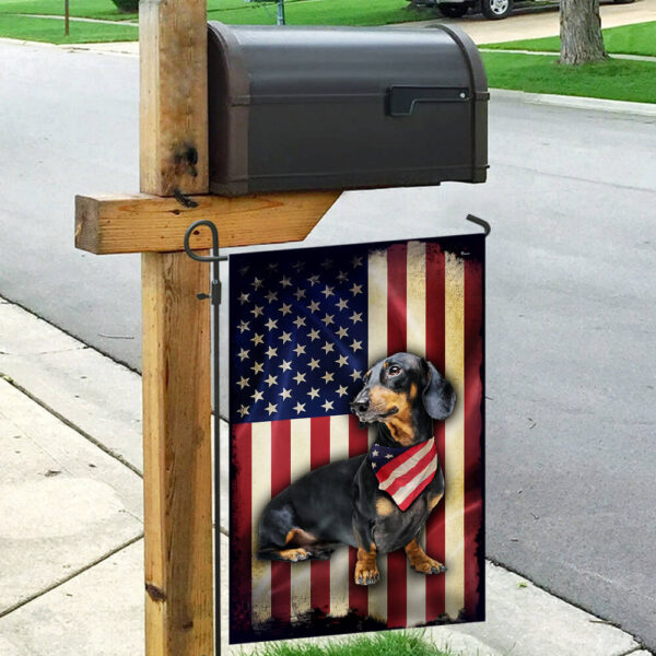 Dachshund American Flag Shirt: PSL213F Patriotic Dog Apparel - Image 4