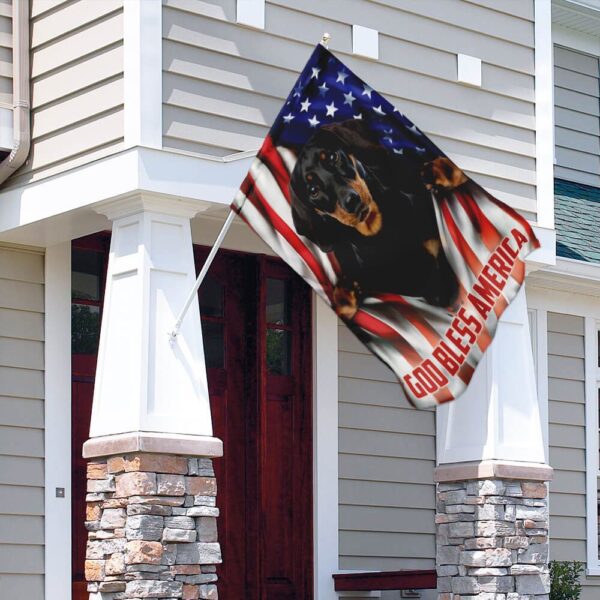 Dachshund American Flag T-Shirt: Patriotic Wiener Dog Apparel - Image 4