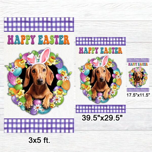 Dachshund Easter Flag: Happy Spring Decor TQN985Fv2 - Image 7