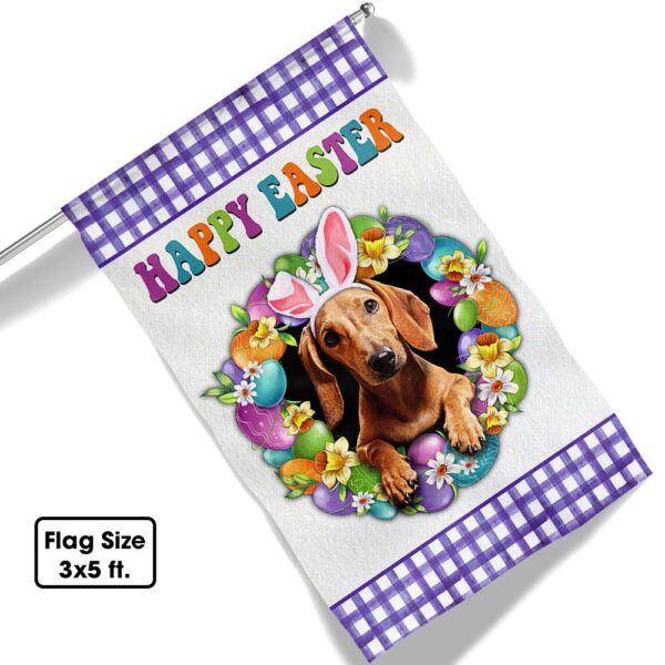 Dachshund Easter Flag: Happy Spring Decor TQN985Fv2 - Image 6