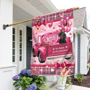 Dachshund Valentine's Day Flag: My Dogs Are My Valentine