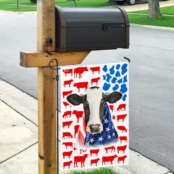 Patriotic Dairy Cow DBX1622F: American Flag Design - Image 9
