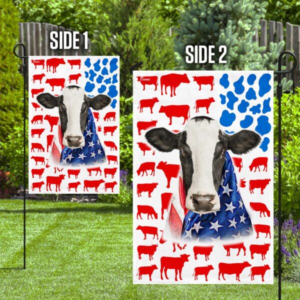 Patriotic Dairy Cow DBX1622F: American Flag Design - Image 10
