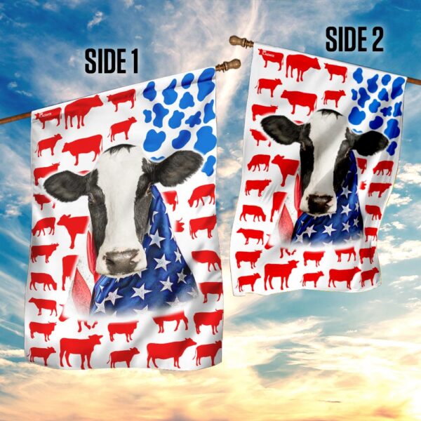 Patriotic Dairy Cow DBX1622F: American Flag Design - Image 5