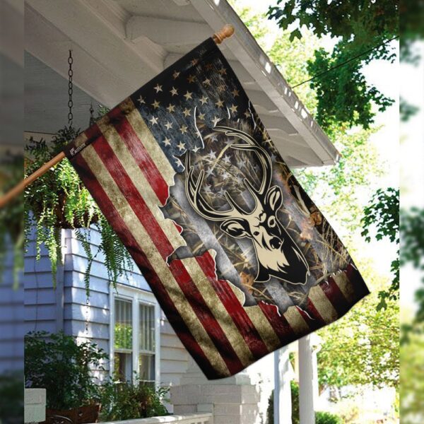 Patriotic Deer America Flag THN2052F1: Show Your American Pride - Image 3