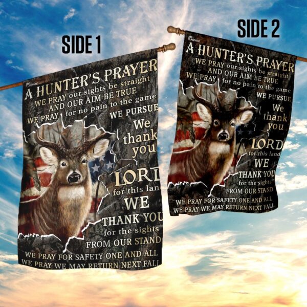 Deer Hunting Prayer Flag: American Hunter's THN2152F - Image 5