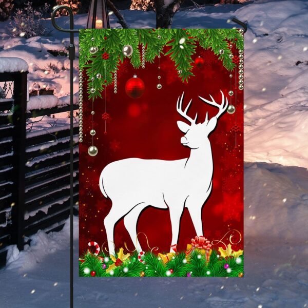Deer Christmas Flag: Festive Holiday Decor TQN758Fv1 - Image 5