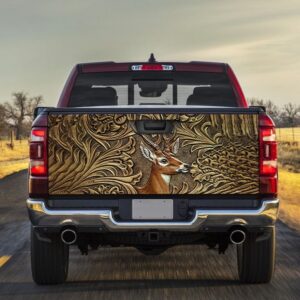 Deer Truck Tailgate Decal: TRL384TD2 Vinyl Wrap Sticker