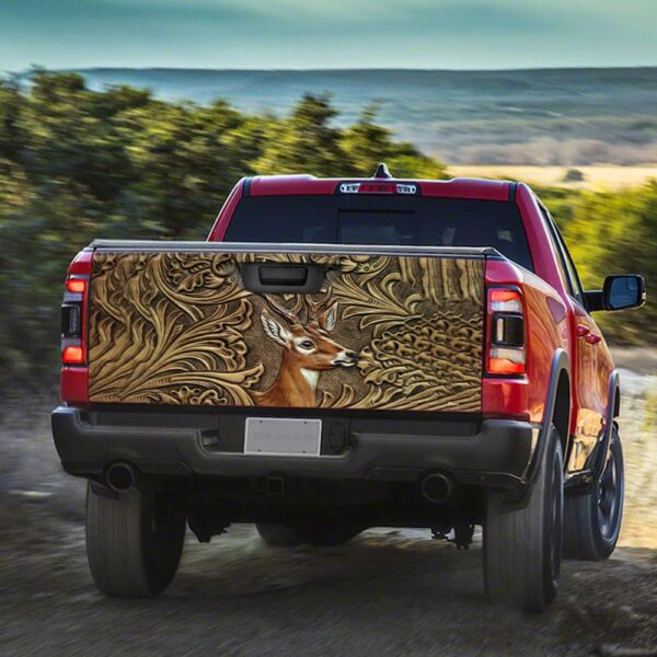 Deer Truck Tailgate Decal: TRL384TD2 Vinyl Wrap Sticker - Image 3