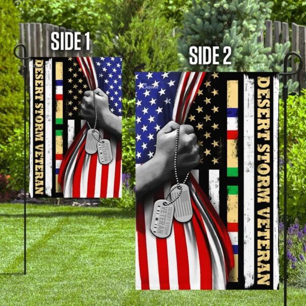 Desert Storm Veteran Garden Flag: Honor Their Service - Image 3