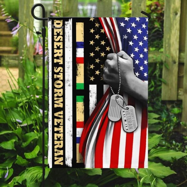 Desert Storm Veteran Garden Flag: Honor Their Service - Image 2