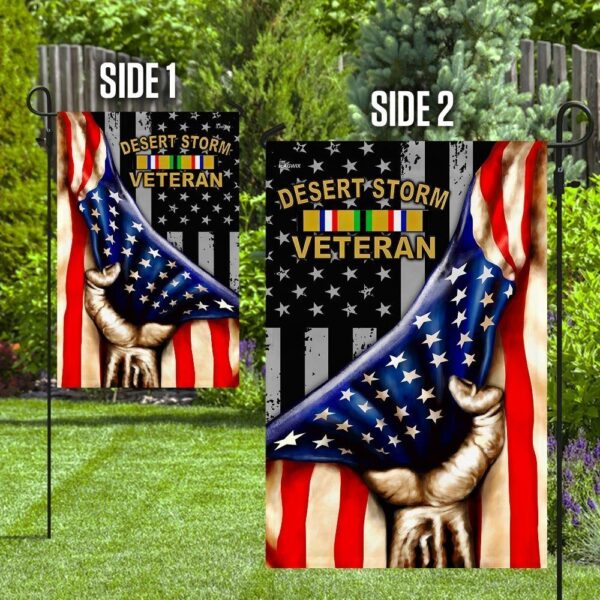 Desert Storm Veteran Garden Flag: Honor Their Service - Image 3