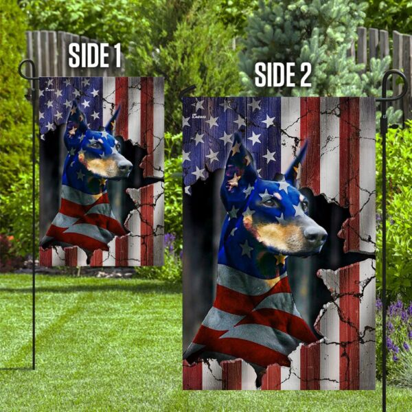 Patriotic Doberman Pinscher: American Flag Design - Image 5