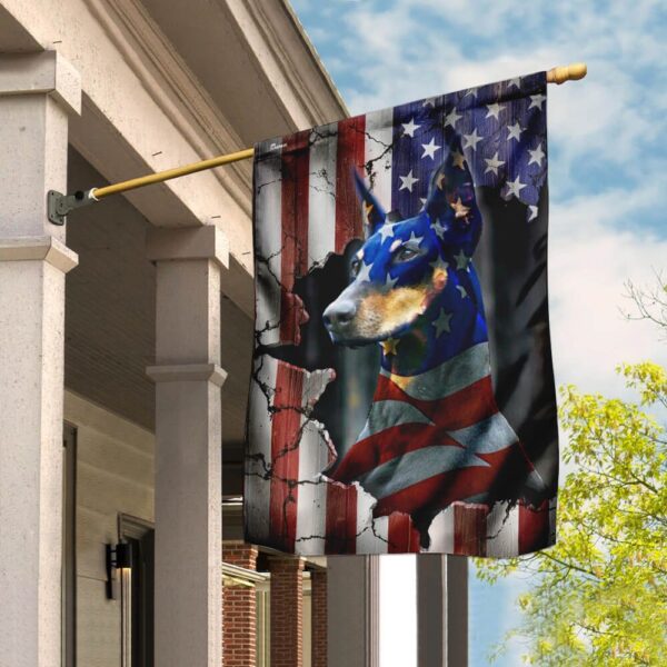 Patriotic Doberman Pinscher: American Flag Design - Image 6